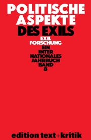 Politische Aspekte des Exils - Cover