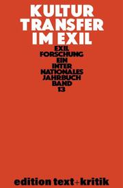Kulturtransfer im Exil - Cover
