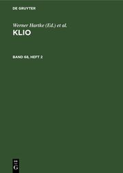 Klio. Band 68, Heft 2 - Cover
