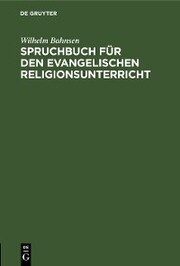 Spruchbuch für den evangelischen Religionsunterricht - Cover