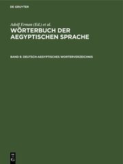 Deutsch-aegyptisches Worterverzeichnis