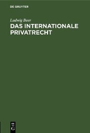 Das internationale Privatrecht
