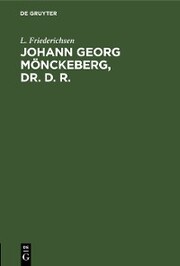Johann Georg Mönckeberg, Dr. d. R. - Cover