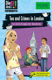 PONS Die Drei !!! - Tea and Crimes in London - Cover