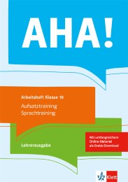 AHA! 10. Aufsatztraining / Sprachtraining - Cover