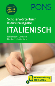 PONS Schülerwörterbuch Klausurausgabe Italienisch - Cover