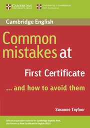 Cambridge English, Common Mistakes at First Certificate