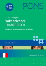 PONS Vokabelcheck, Französisch, CD-ROM mit Vokabelheft, Das effektive Wortschatztraining für Schüler - Cover