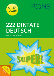 PONS 222 Diktate Deutsch wie in der Schule - Cover
