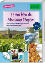 PONS Hörbuch Französisch - Le vin bleu de Monsieur Dupont - Cover