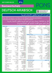 PONS Basiswortschatz auf einen Blick Deutsch-Arabisch - Cover
