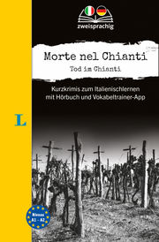 Langenscheidt Krimi zweisprachig Italienisch - Morte nel Chianti - Tod im Chianti (A1/A2) - Cover