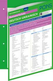 PONS Basiswortschatz auf einen Blick Deutsch-Ukrainisch - Cover