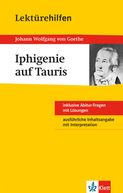 Klett Lektürehilfen Johann W. von Goethe, Iphigenie auf Tauris - Cover