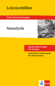 Klett Lektürehilfen Naturlyrik - Cover
