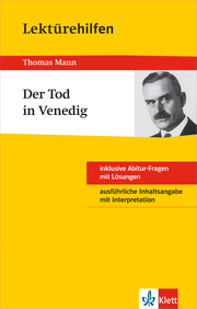 Klett Lektürehilfen Thomas Mann, Der Tod in Venedig - Cover