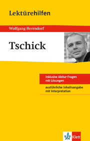 Klett Lektürehilfen Wolfgang Herrndorf, Tschick - Cover