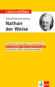 Klett Lektürehilfen Gotthold Ephraim Lessing, Nathan der Weise - Cover