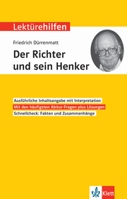 Klett Lektürehilfen Friedrich Dürrenmatt, Der Richter und sein Henker - Cover
