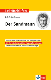 Klett Lektürehilfen E.T.A. Hoffmann, Der Sandmann - Cover