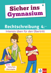 Klett Sicher ins Gymnasium Rechtschreibung 4. Klasse - Cover