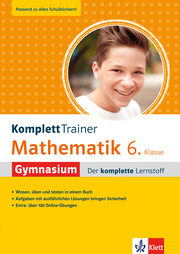 Klett KomplettTrainer Gymnasium Mathematik 6. Klasse - Cover