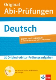 Original Abi-Prüfungen Deutsch, 30 Original-Abitur-Prüfungsaufgaben, mit CD-ROM