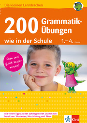 200 Grammatik-Übungen wie in der Schule 1.-4. Klasse - Cover