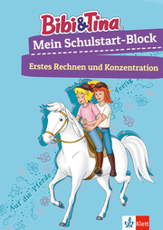 Bibi & Tina: Mein Schulstart-Block Erstes Rechnen und Konzentration - Cover