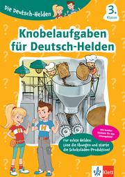 Klett Knobelaufgaben für Deutsch-Helden 3. Klasse - Cover