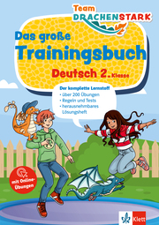 Klett Team Drachenstark: Das große Trainingsbuch Deutsch 2. Klasse - Cover