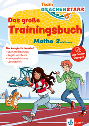 Klett Team Drachenstark: Das große Trainingsbuch Mathe 2. Klasse - Cover