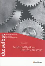Großstadtlyrik des Expressionismus - Cover