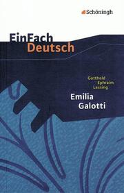 Gotthold Ephraim Lessing: Emilia Galotti - Cover