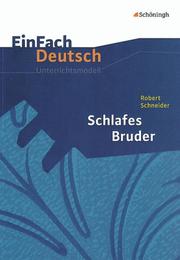 Robert Schneider: Schlafes Bruder - Cover