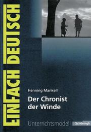 Henning Mankell: Der Chronist der Winde - Cover