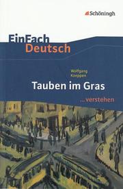 Wolfgang Koeppen: Tauben im Gras - Cover