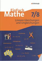 Lineare Gleichungen und Ungleichungen 7/8 - Cover