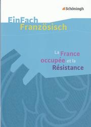 La France occupée et la Resistance - Cover
