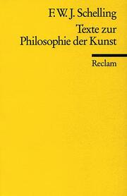 Texte zur Philosophie der Kunst - Cover