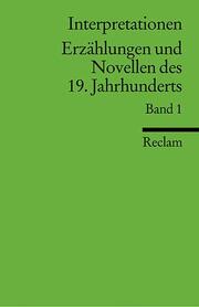 Erzählungen und Novellen des 19.Jahrhunderts 1 - Cover