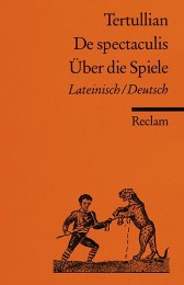 De Spectaculis/Über die Spiele - Cover