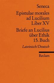 Epistulae morales ad Lucilium XV/Briefe an Lucilius über Ethik 15
