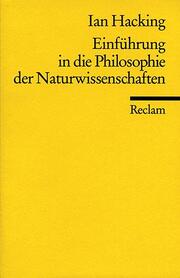 Einführung in die Philosophie der Naturwissenschaften - Cover