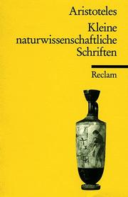 Kleine naturwissenschaftliche Schriften - Cover