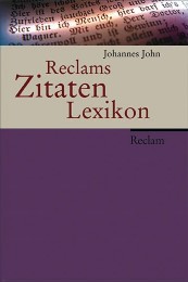 Reclams ZitatenLexikon - Cover