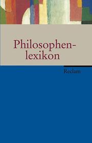 Philosophenlexikon - Cover
