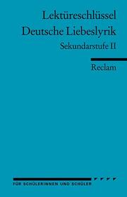 Lektüreschlüssel: Deutsche Liebeslyrik - Cover