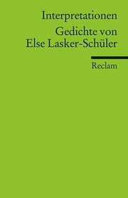Gedichte von Else Lasker-Schüler - Cover