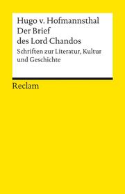 Der Brief des Lord Chandos - Cover